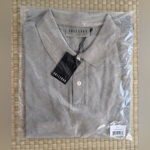 NWT Vollebak Mineral Polo Hemp Blend Gray Men's Size Small Made in Portugal
